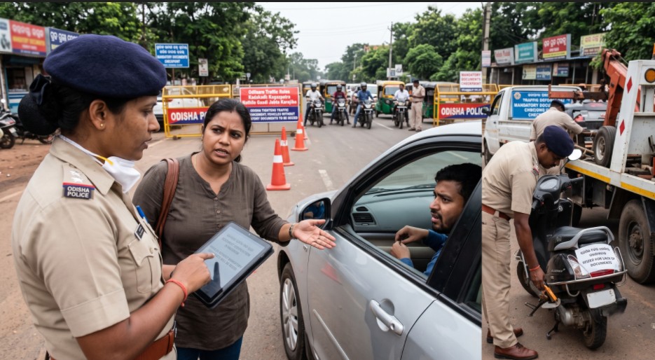 Odisha Tightens Traffic Enforcement; Vehicles Without Mandatory Documents to Be Seized